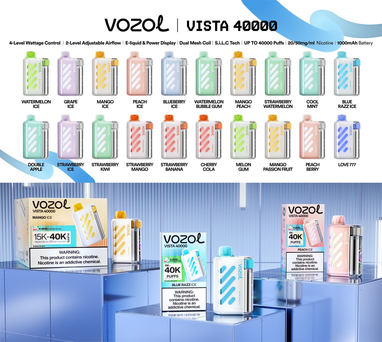  VOZOL VISTA 40000 Puffs