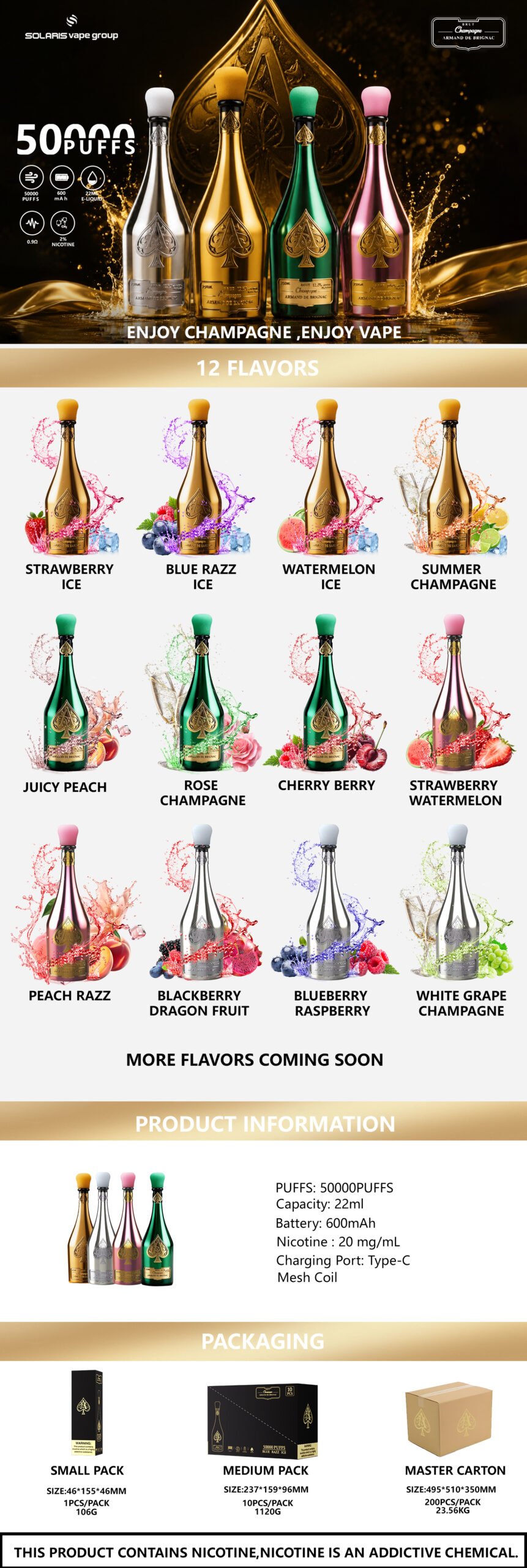 Armand de brignac 50000 Puffs