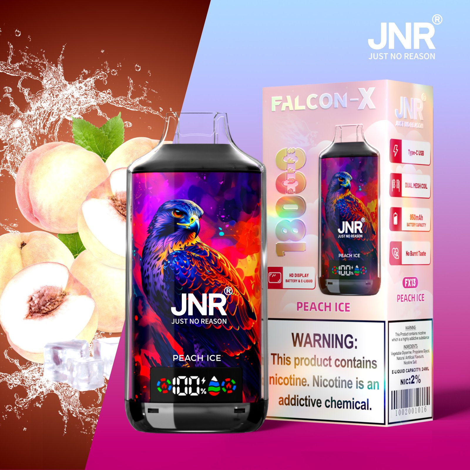 JNR Falcon-X 18000 Puffs (2) JNR Falcon-X 18000 Puffs (2)