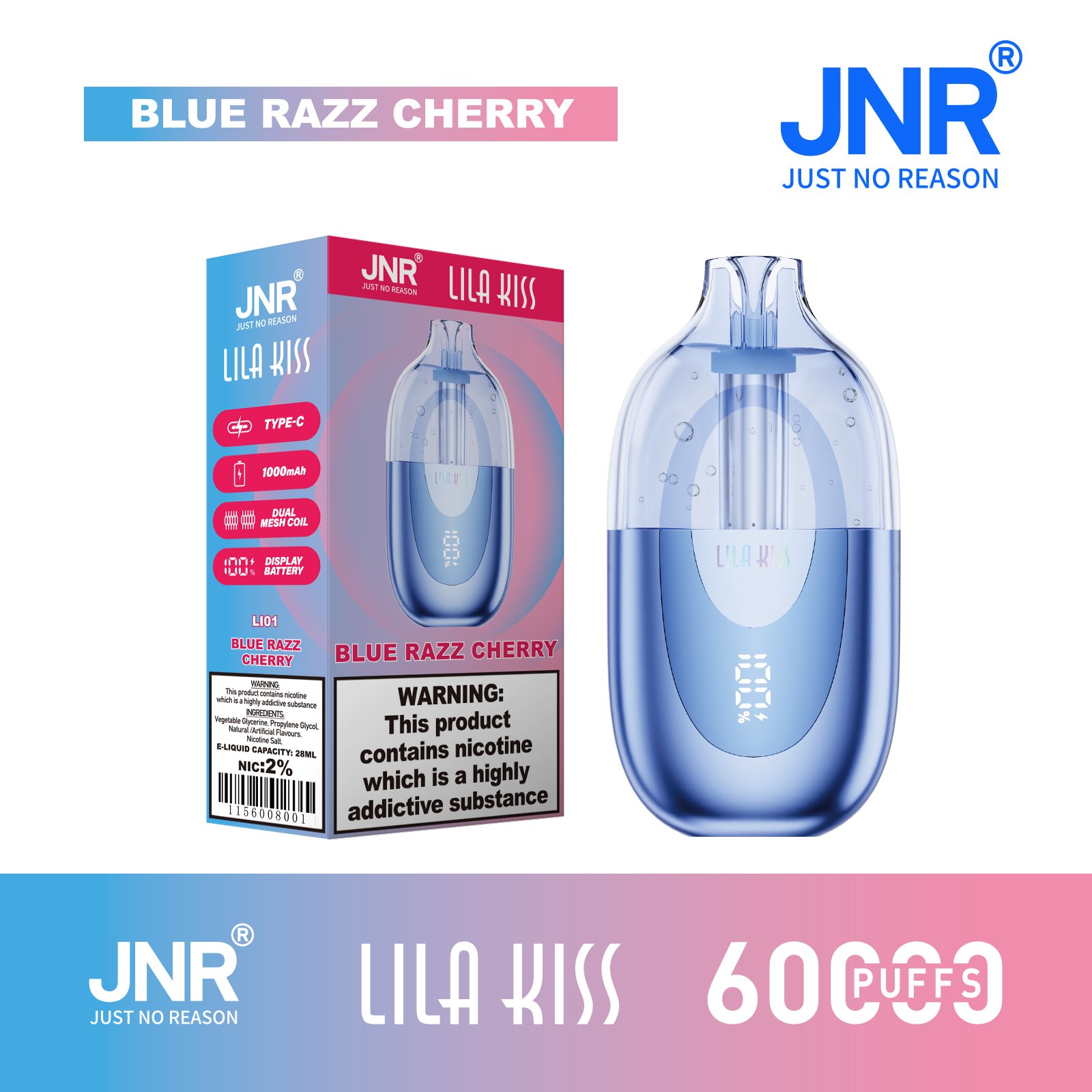JNR Lila Kiss 60000 Puffs Disposable Vape pen (3) JNR Lila Kiss 60000 Puffs Disposable Vape pen (3)