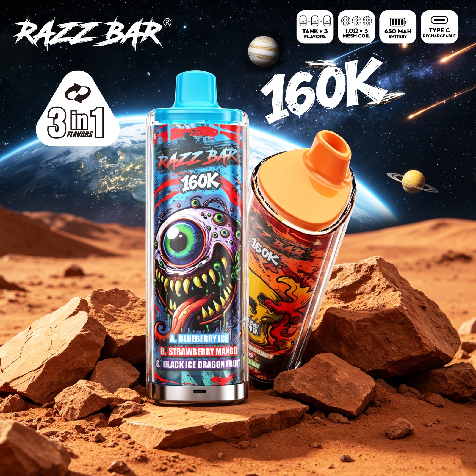 Razz bar 160000 Puffs