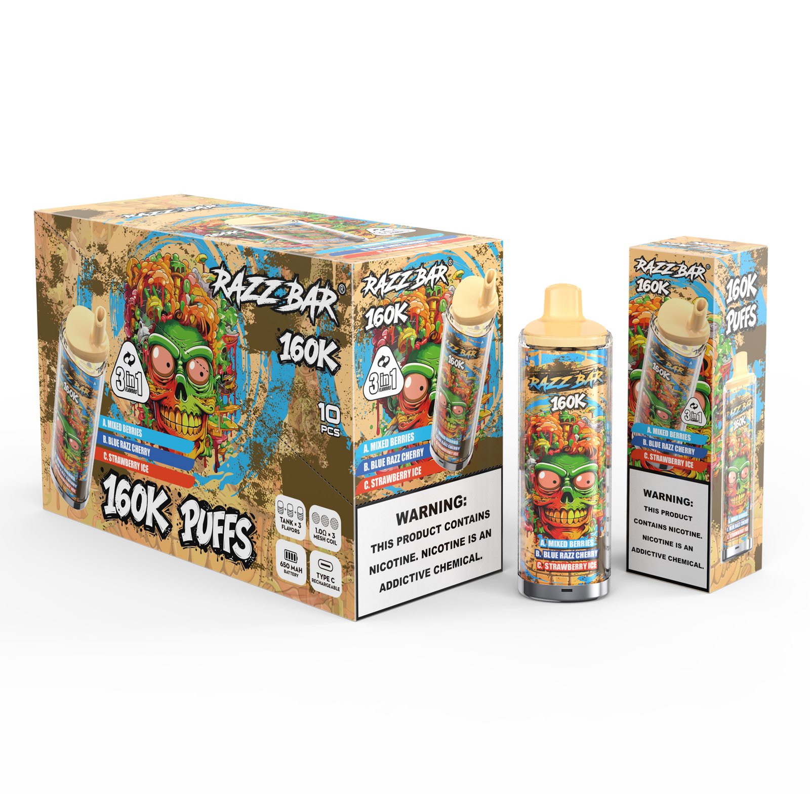 Razz bar 160000 Puffs (8) Razz bar 160000 Puffs (8)