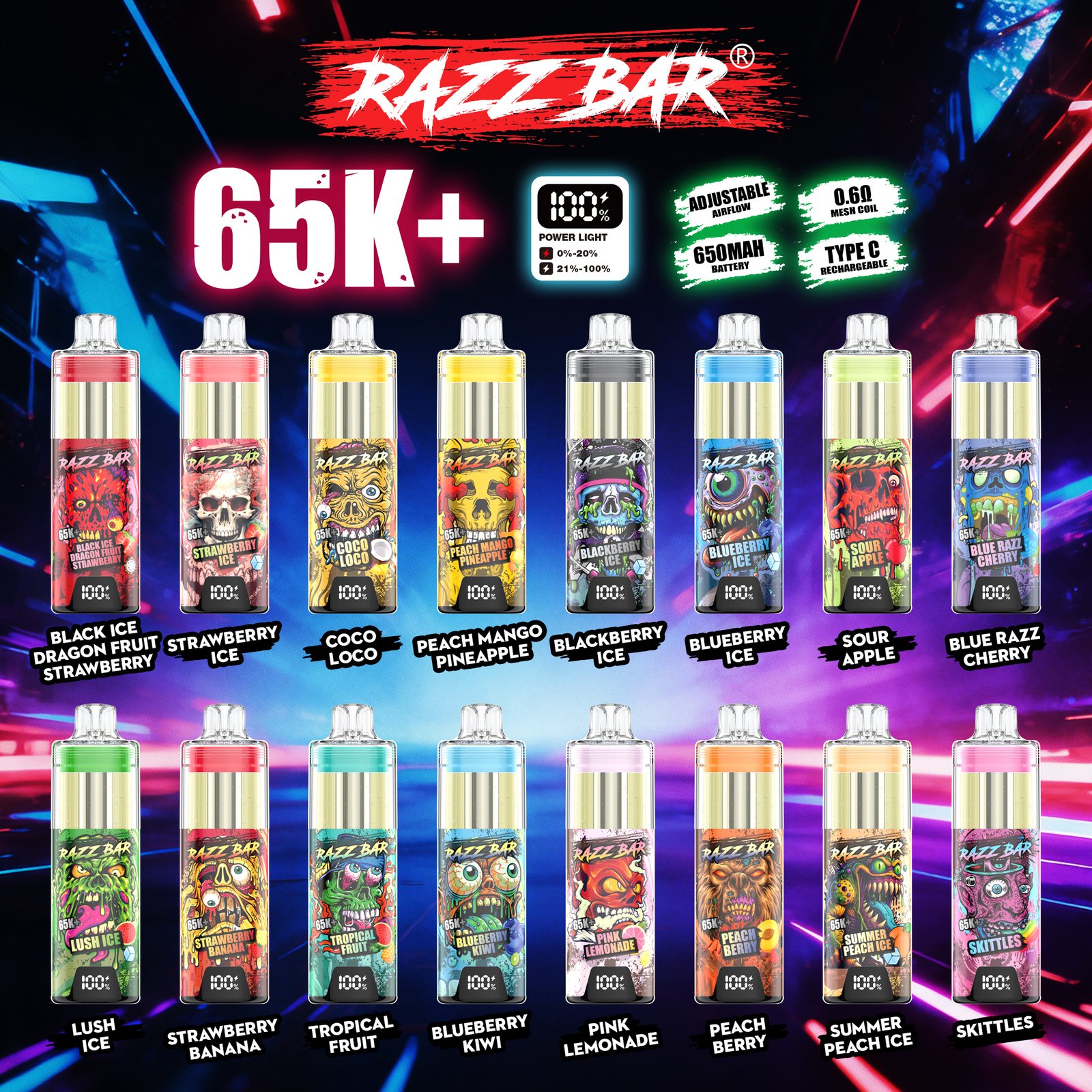 Razz bar 65k Puffs