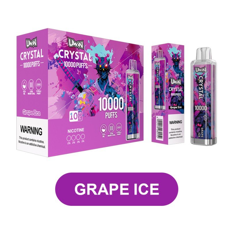 Uwin-Crystal-10000-Puffs-Disposable-Vape-Grape-Ice Uwin-Crystal-10000-Puffs-Disposable-Vape-Grape-Ice