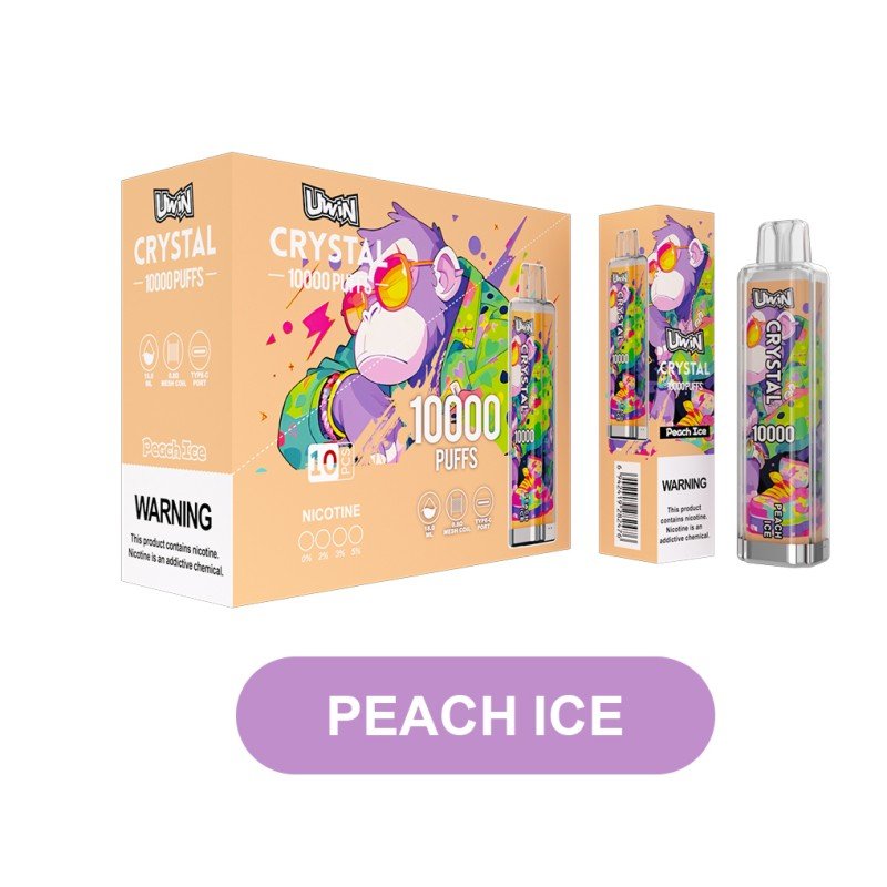 Uwin-Crystal-10000-Puffs-Disposable-Vape-Peach-Ice Uwin-Crystal-10000-Puffs-Disposable-Vape-Peach-Ice