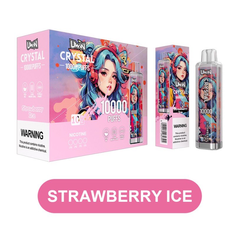 Uwin-Crystal-10000-Puffs-Disposable-Vape-Strawberry-Ice Uwin-Crystal-10000-Puffs-Disposable-Vape-Strawberry-Ice