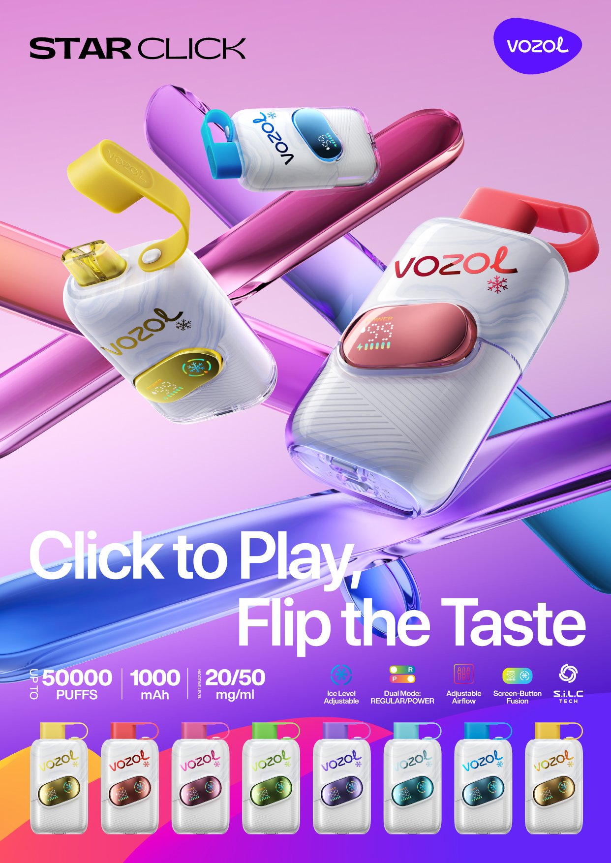 VOZOL STAR CLICK 50000 Puffs
