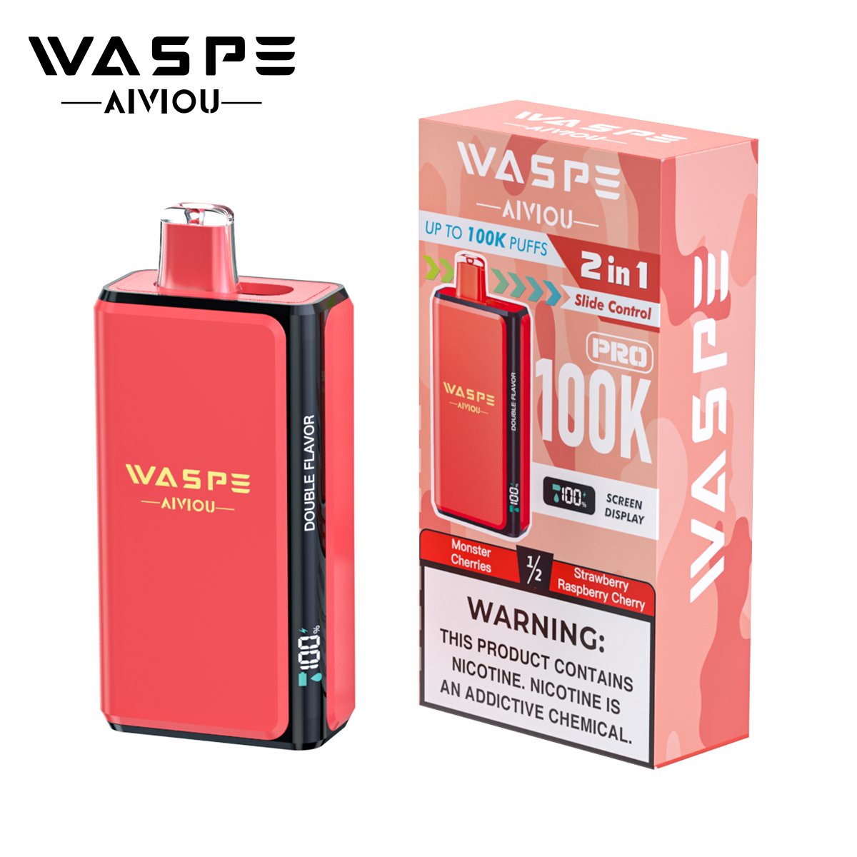 WASPE Double Flavor 100K Pro Puffs (21) WASPE Double Flavor 100K Pro Puffs (21)