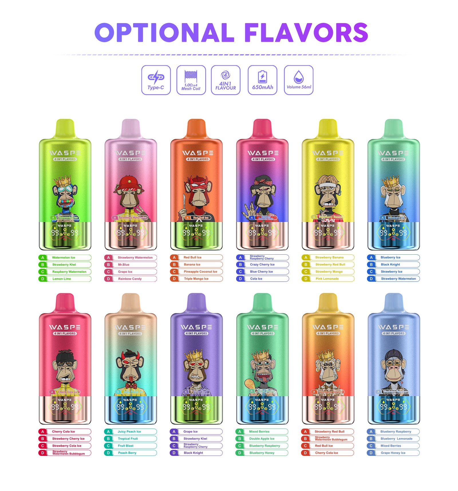 Waspe 4 in 1 100000 puffs
