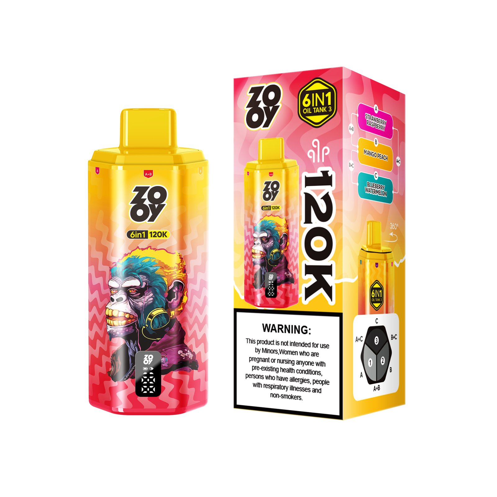 zooy 6in1 120 Puffs (3) zooy 6in1 120 Puffs (3)