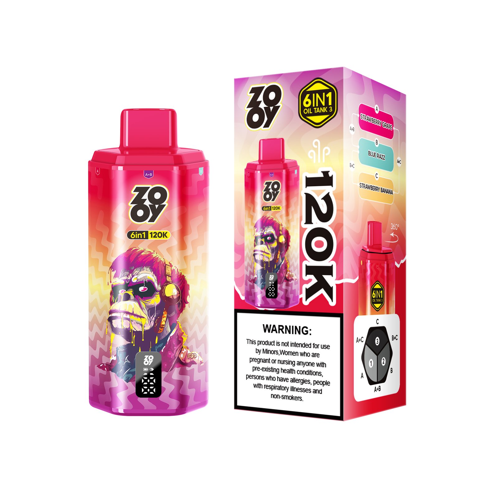 zooy 6in1 120 Puffs (5) zooy 6in1 120 Puffs (5)