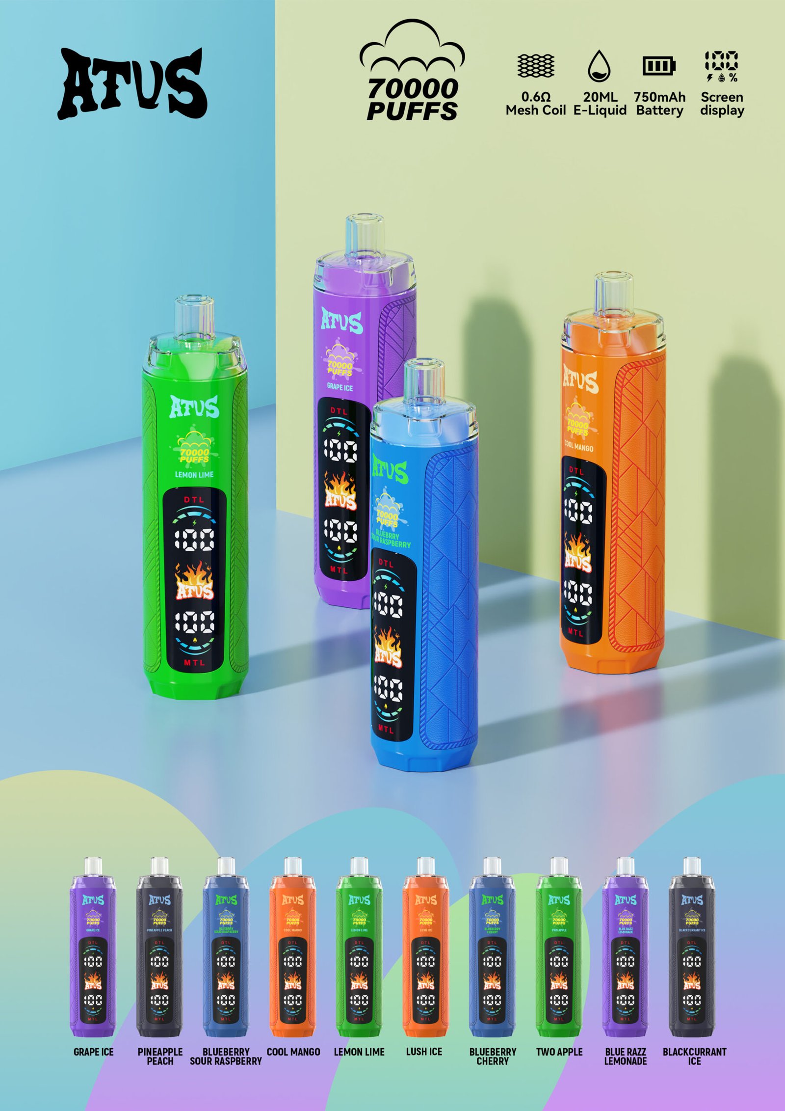 ATVS 70000 Puffs Shisha