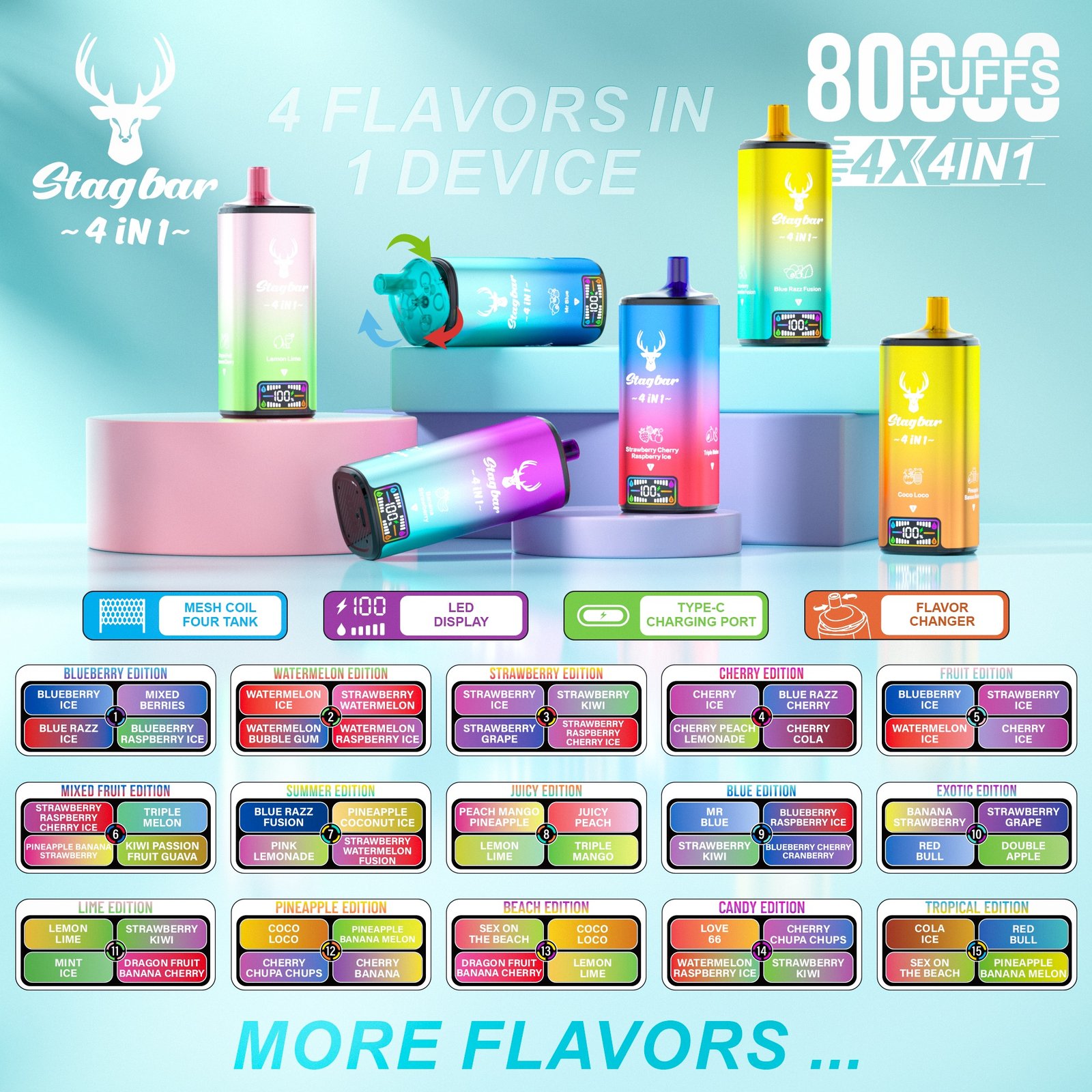 Stag Bar 4in1 80k Puffs