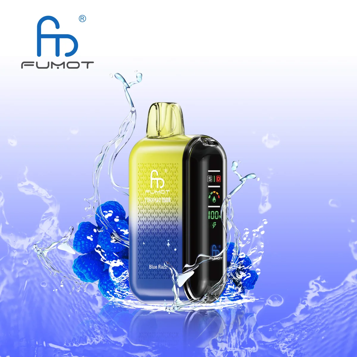 FUMOT_RandM_Tornado_20000_Puffs_Disposable_Vape-Blue_Razz FUMOT_RandM_Tornado_20000_Puffs_Disposable_Vape-Blue_Razz