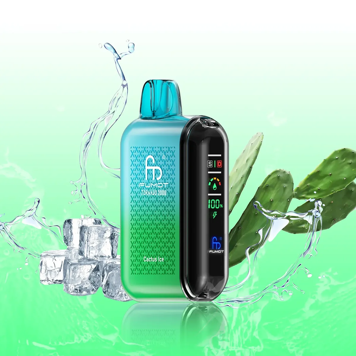 FUMOT_RandM_Tornado_20000_Puffs_Disposable_Vape-Cactus_Ice FUMOT_RandM_Tornado_20000_Puffs_Disposable_Vape-Cactus_Ice